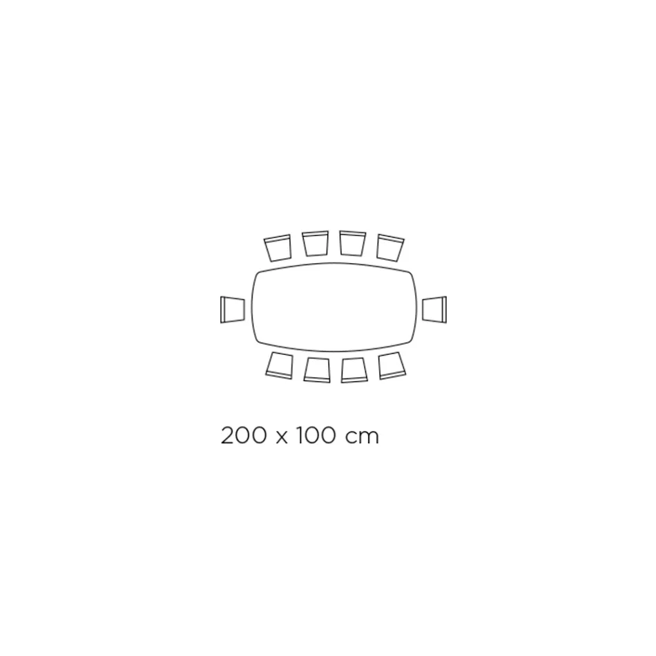 Masa din ceramica si baza finisaj grafit Made in Italy - Pantaloni Viadurini