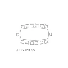 Masa din ceramica neagra greaca lustruita fabricata in Italia - Grotta Viadurini