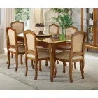 Masa Extensibila din Lemn 280 cm Stil Clasic Made in Italy - Majesty Viadurini