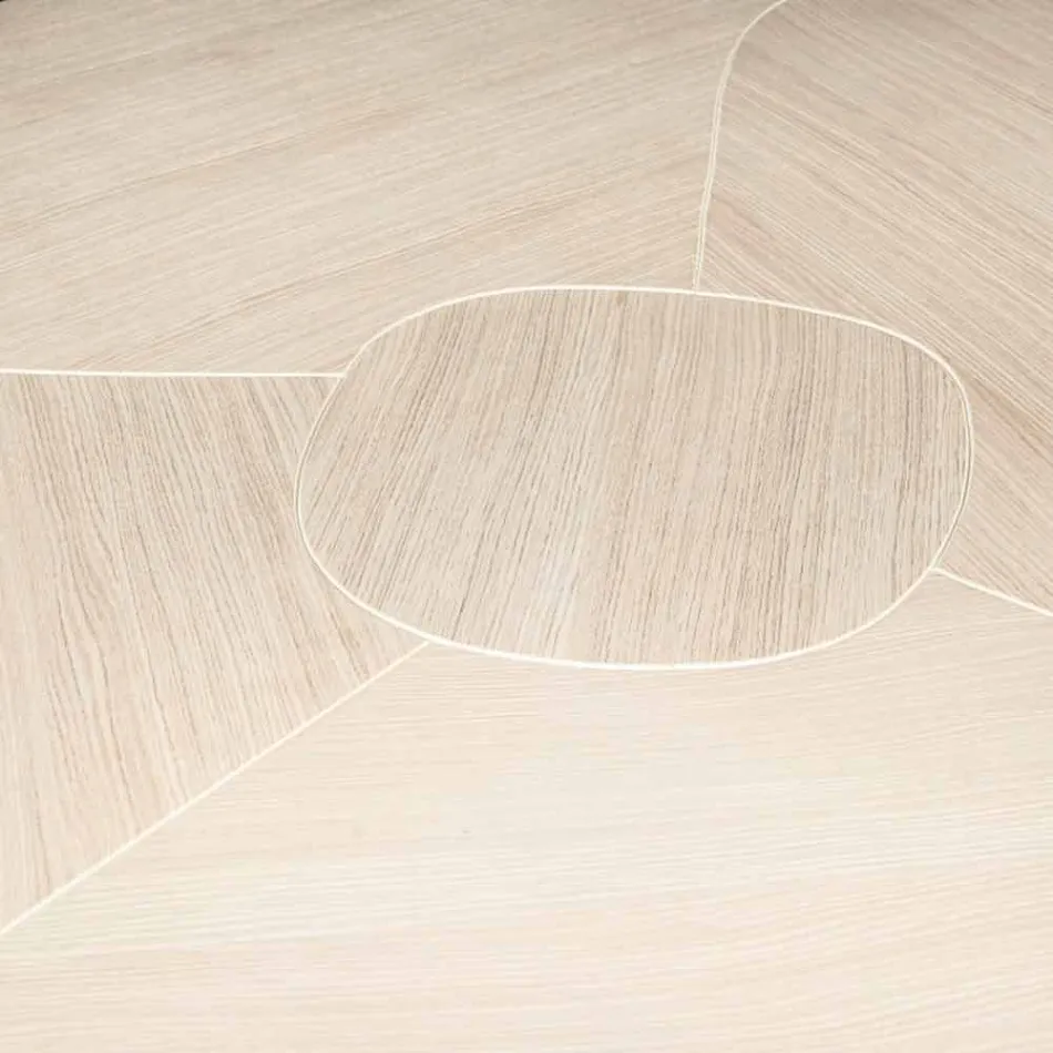 în tabelul de stejar periat cu finisaj ceara Andy Viadurini