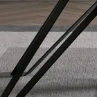 Masa din furnir de frasin carbune si metal Made in Italy - Meluso Viadurini