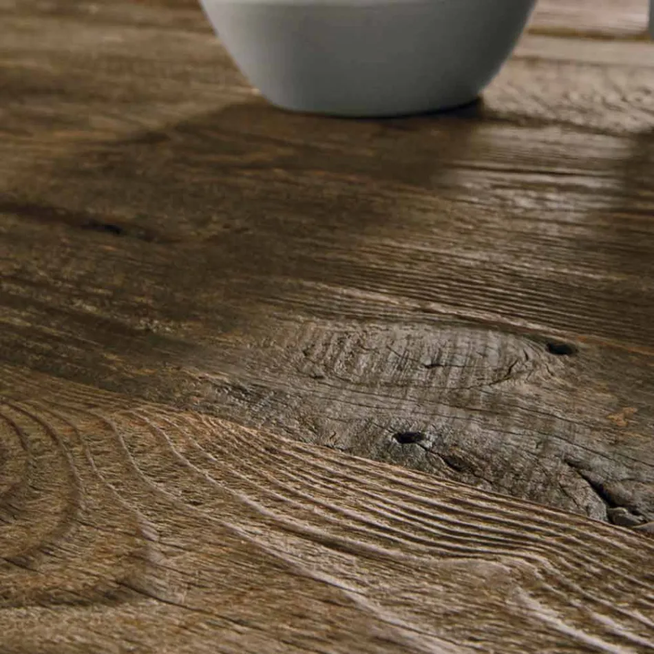 Masă de design din lemn masiv realizată în Italia Zerba Viadurini