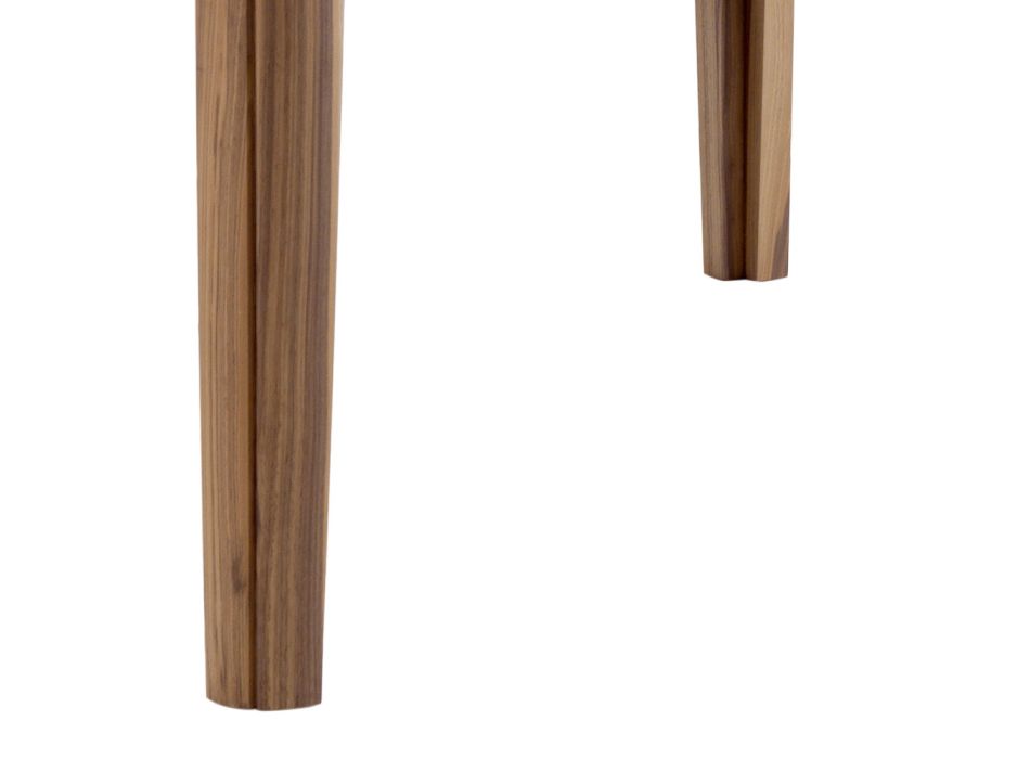 Grilli York, masă modernă din lemn masiv din Italia Viadurini
