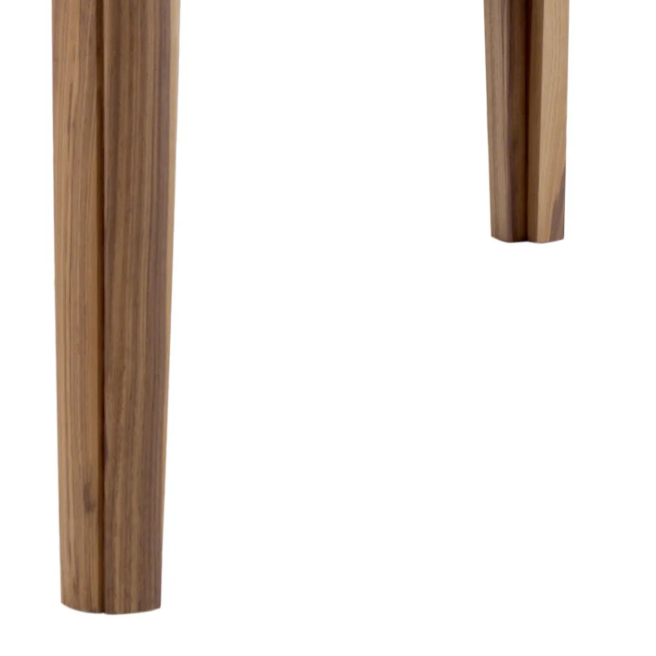 Grilli York, masă modernă din lemn masiv din Italia Viadurini