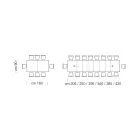 Masa extensibila din lemn melaminat pana la 470 cm Made in Italy – Gordito Viadurini