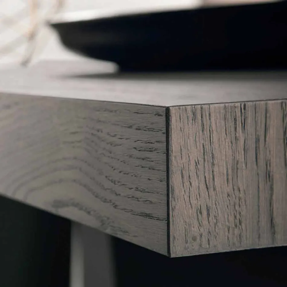 Mese din lemn masiv din lemn de stejar, realizate in Italia Zerba Viadurini