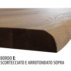 Masa de stejar innodata cu baza metalica Made in Italy - Sebastiano Viadurini