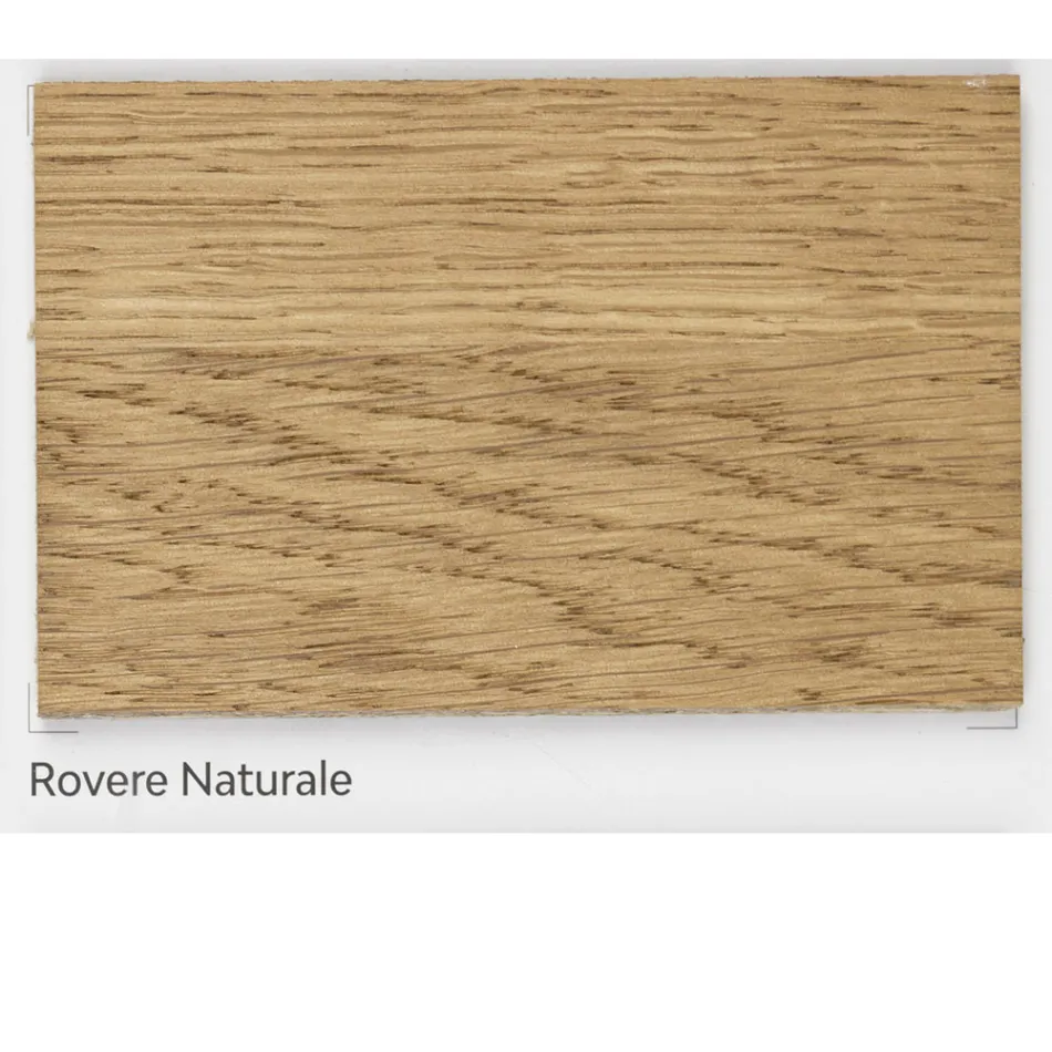 Masa de stejar innodata cu baza metalica Made in Italy - Sebastiano Viadurini