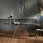 Design modern de masă de sticlă din Italia, Mitia Viadurini