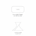 Tavă din sticlă masivă de design modern produsă în Italia, Clark Viadurini