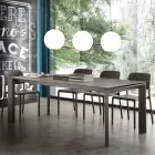 Masă extensibilă din sticlă ceramică pliabilă până la 240 cm Terni Viadurini