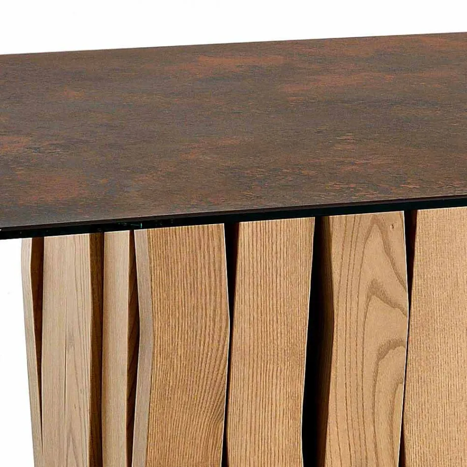 Design modern de masă din ceramică din Italia, Egisto Viadurini