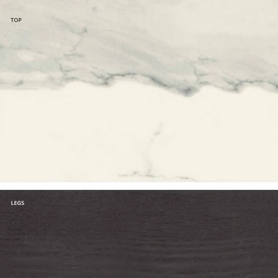 Design modern de masă din ceramică din Italia, Egisto Viadurini