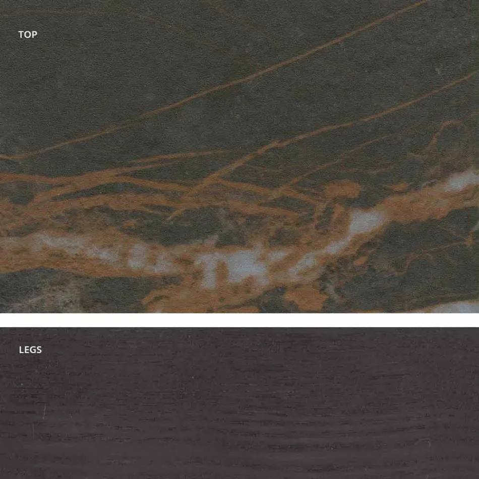 Design modern de masă din ceramică din Italia, Egisto Viadurini