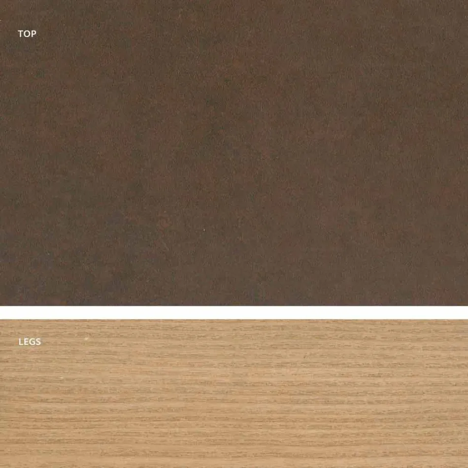 Design modern de masă din ceramică din Italia, Egisto Viadurini