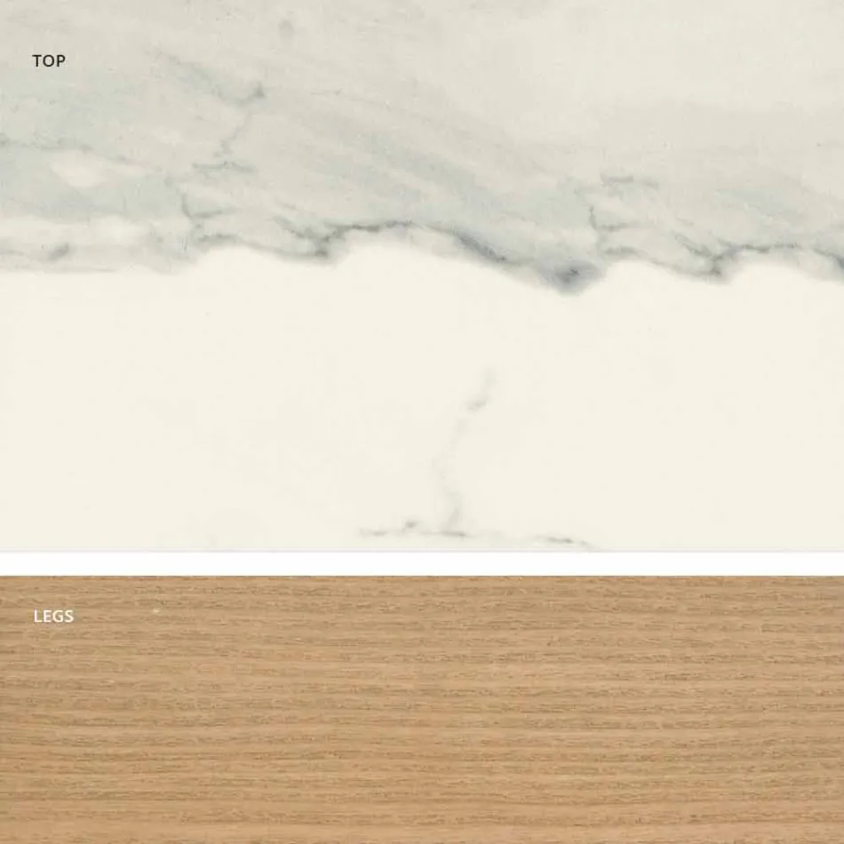 Design modern de masă din ceramică din Italia, Egisto Viadurini