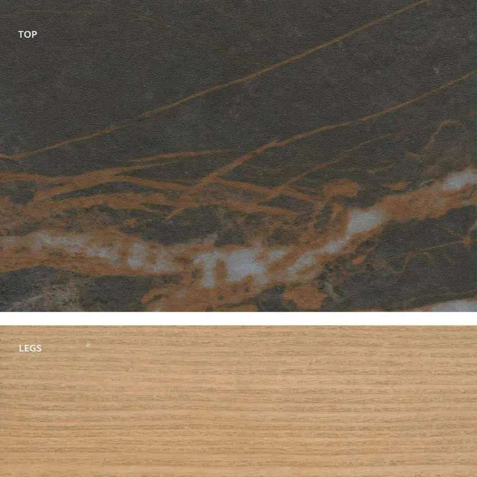 Design modern de masă din ceramică din Italia, Egisto Viadurini