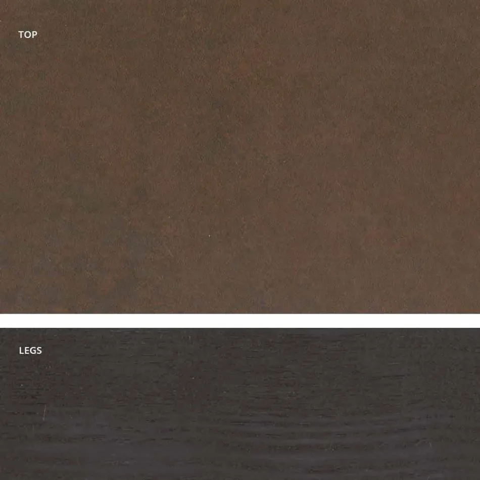 Design modern de masă din ceramică din Italia, Egisto Viadurini