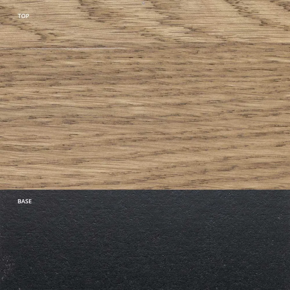 Masa de interior extensibila din lemn masiv si metal Made in Italy - Khal Viadurini