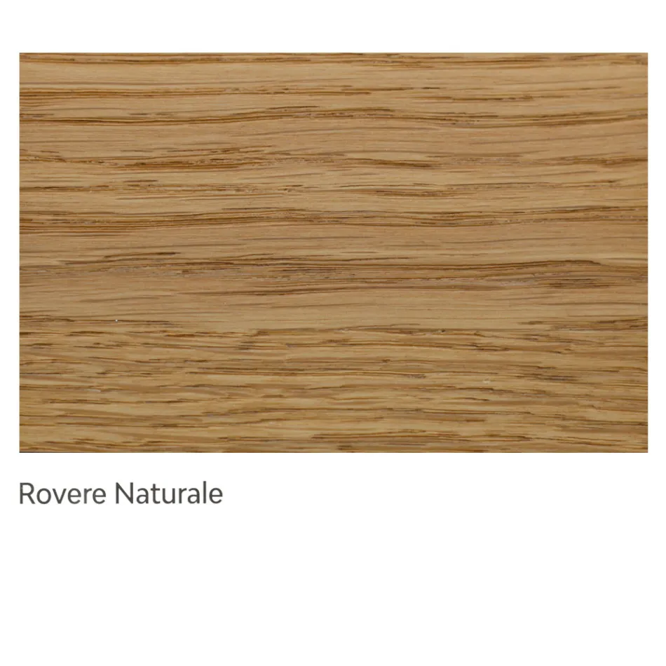 Masa de interior cu blat si picioare din stejar Made in Italy - Geolier Viadurini