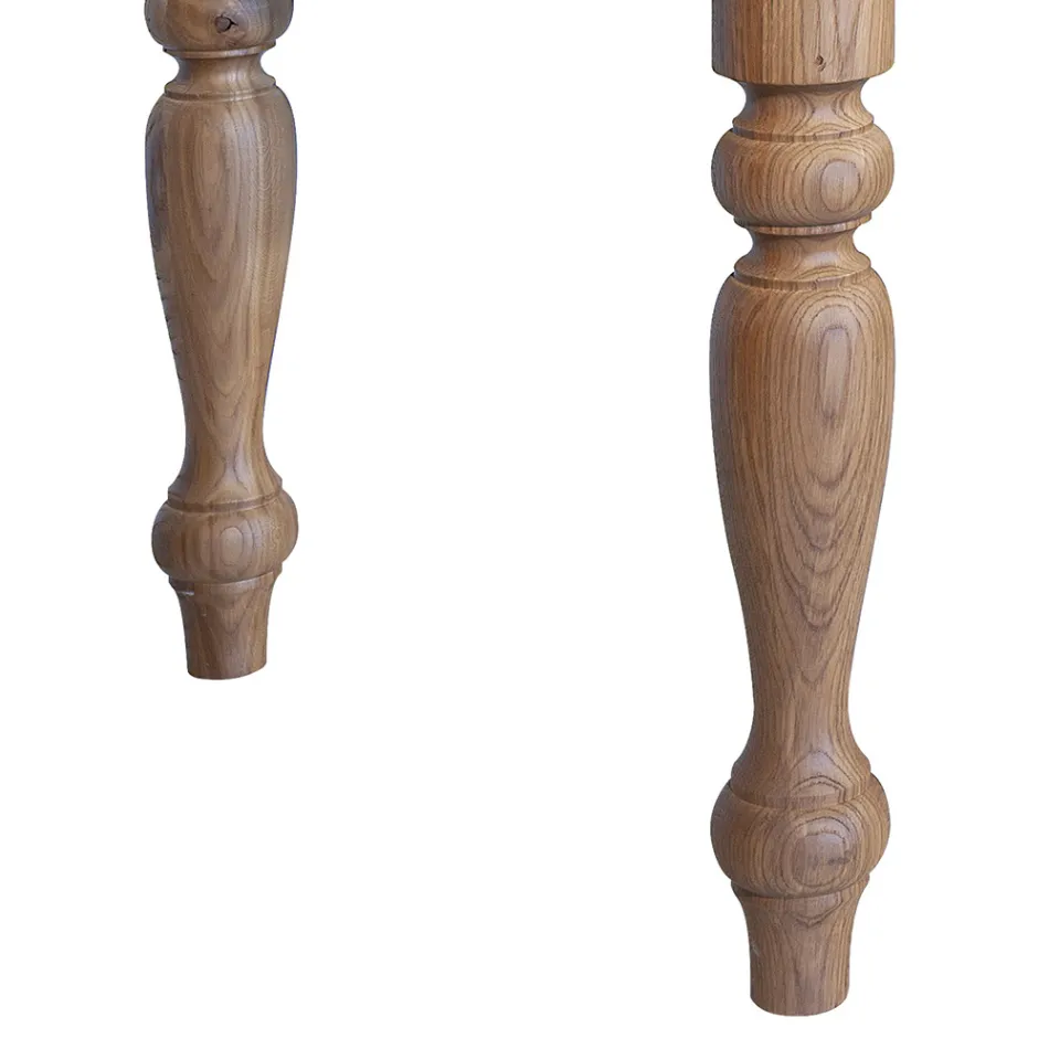 Masa de interior cu blat si picioare din stejar Made in Italy - Geolier Viadurini