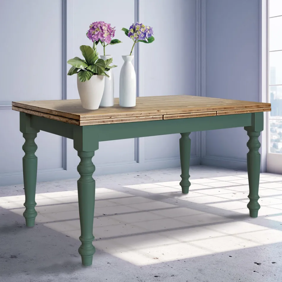 Masa de living extensibila din brad nordic Made in Italy - Benidorm Viadurini