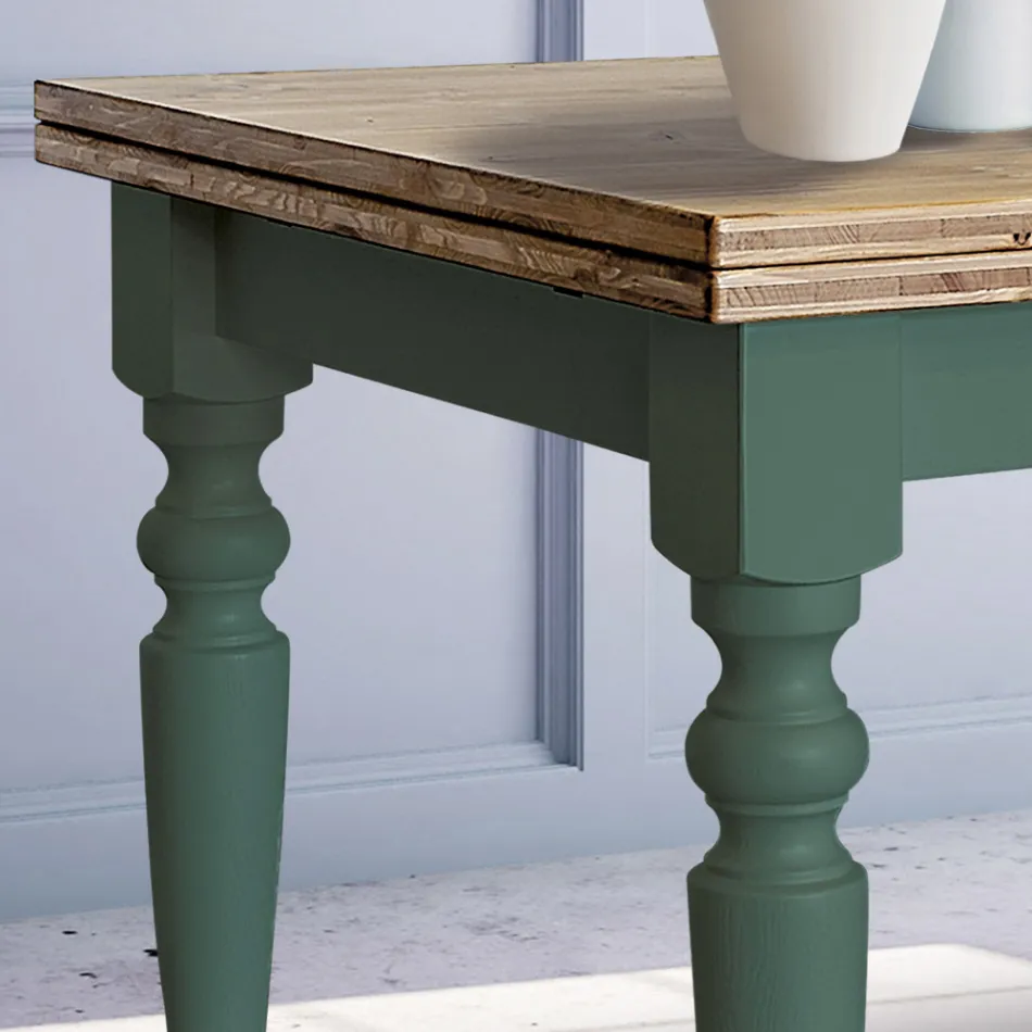 Masa de living extensibila din brad nordic Made in Italy - Benidorm Viadurini