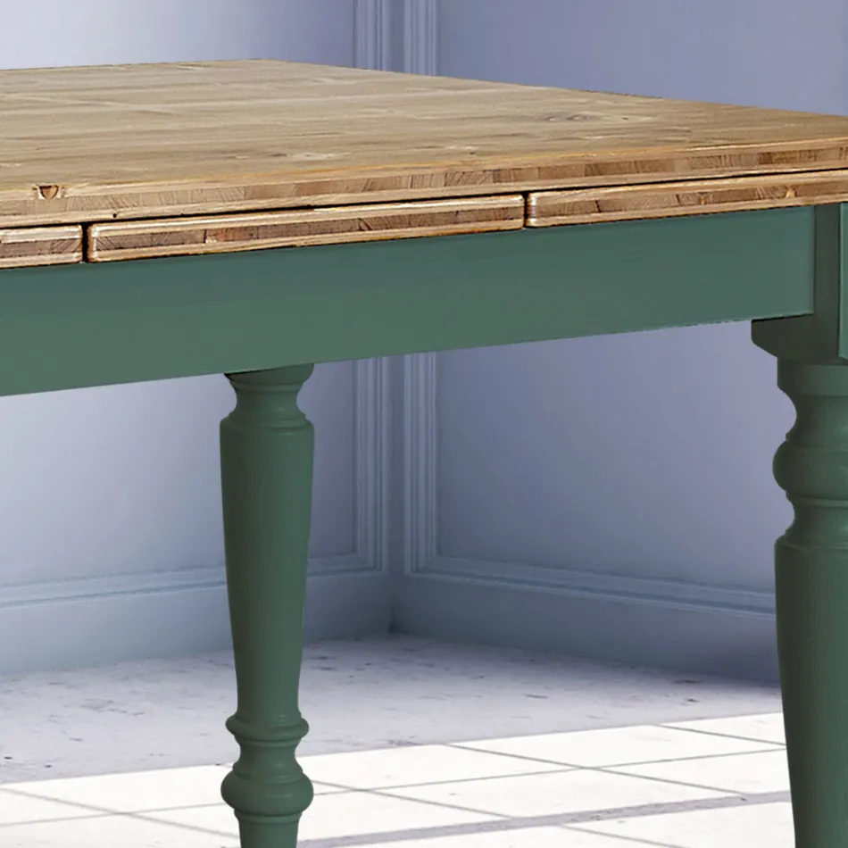 Masa de living extensibila din brad nordic Made in Italy - Benidorm Viadurini