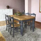 Masa de living extensibila din stejar cu coltare modelate Made in Italy - Rafael Viadurini