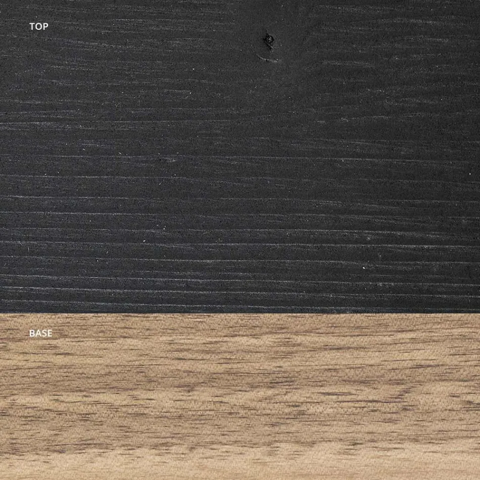 Masa de living in intregime din stejar Made in Italy - Geolier Viadurini