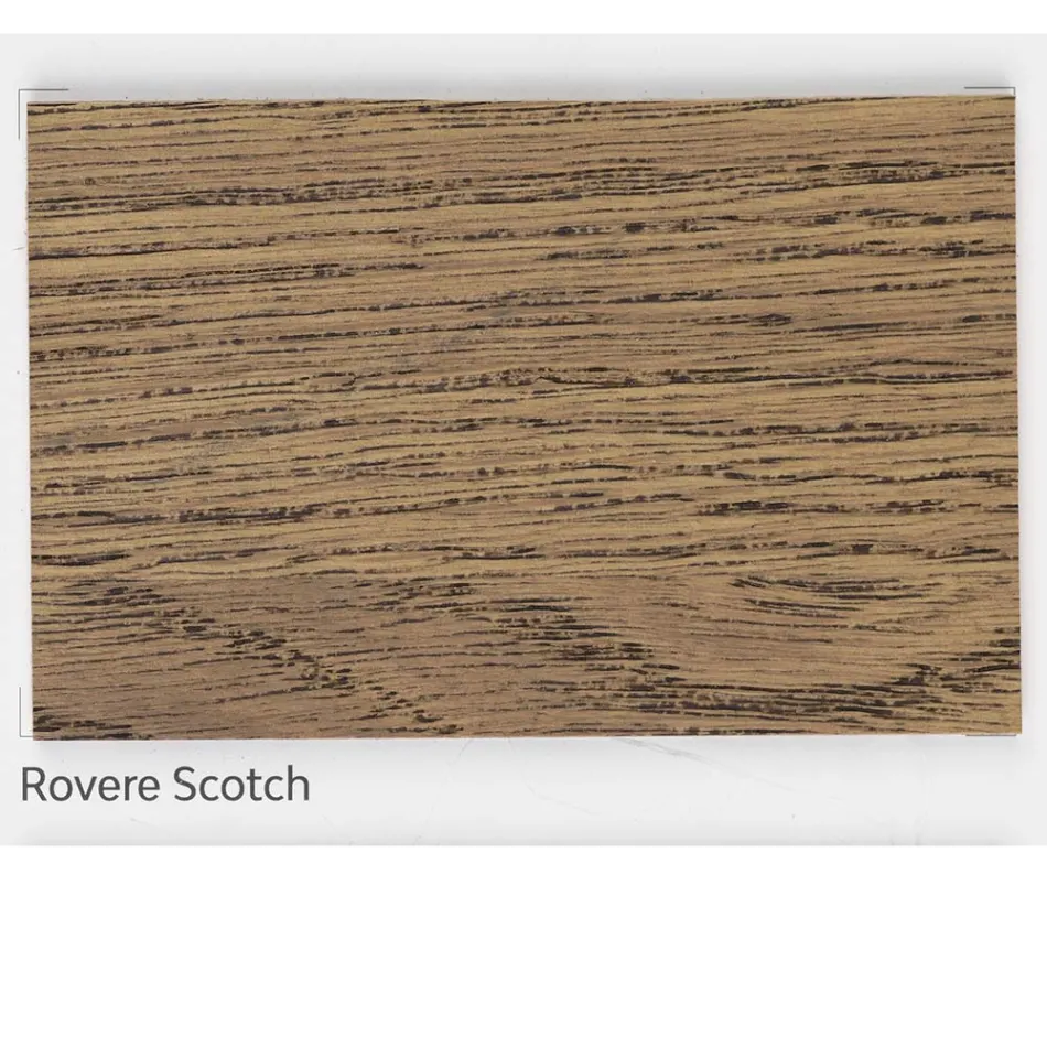 Masa de living placata in stejar masiv Made in Italy - Geolier Viadurini