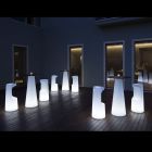 Masa Luminoasa Exterioara cu LED din Hpl si Polietilena Made in Italy - Forlina Viadurini