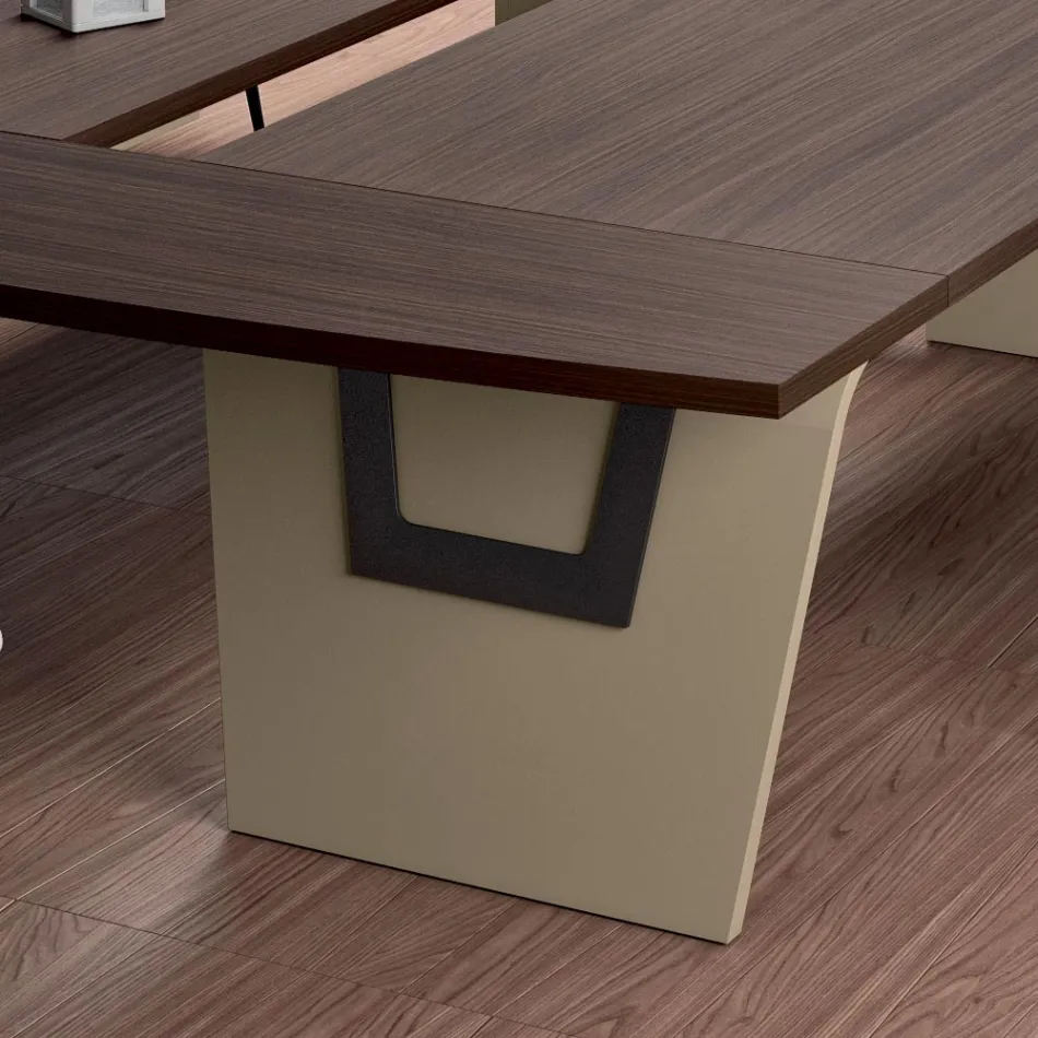 Masa de intalnire din melaminata de Andrea Stramigioli - Butterfly Viadurini