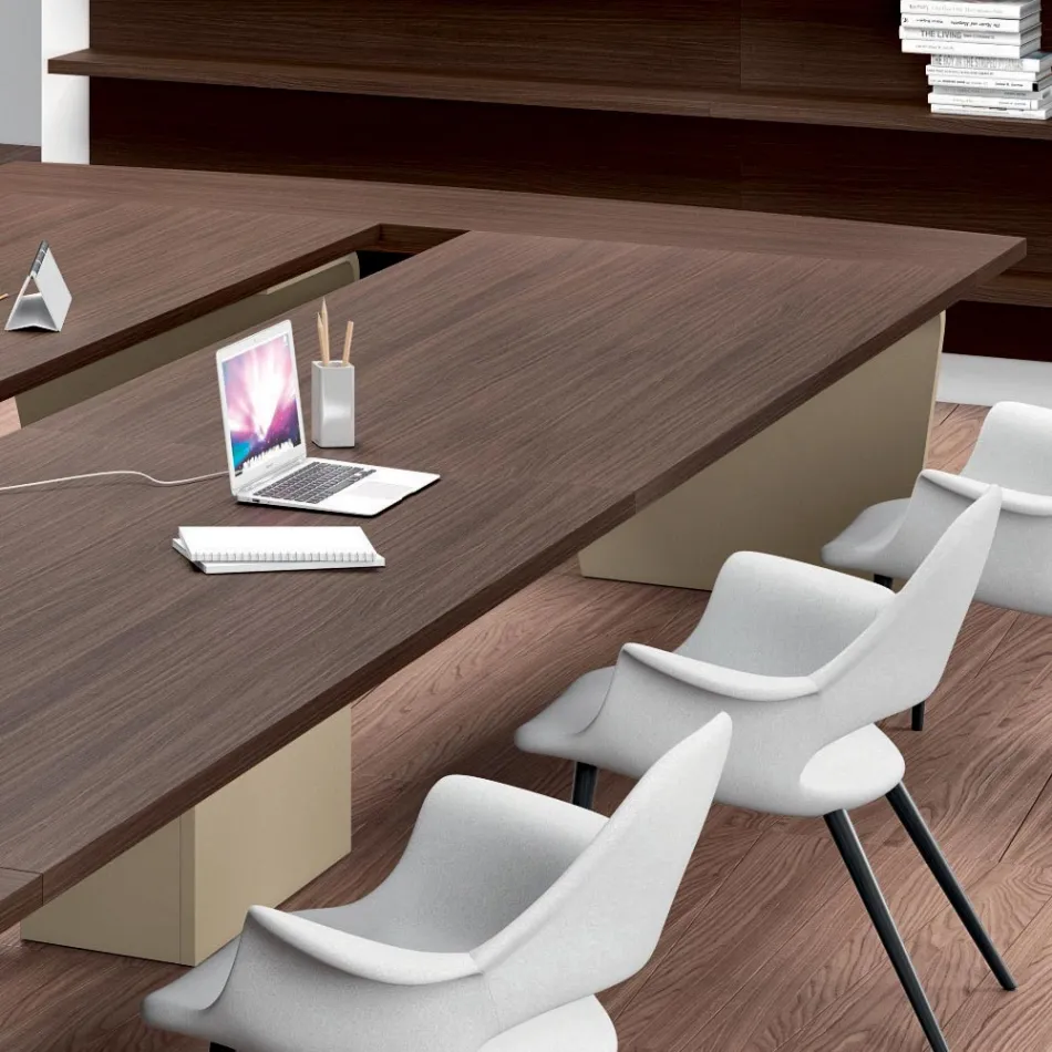 Masa de intalnire din melaminata de Andrea Stramigioli - Butterfly Viadurini