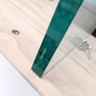 Masa moderna extensibila pana la 300 cm din laminat si sticla Made in Italy - Tear Viadurini