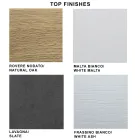 Masa moderna extensibila pana la 300 cm din laminat si sticla Made in Italy - Tear Viadurini