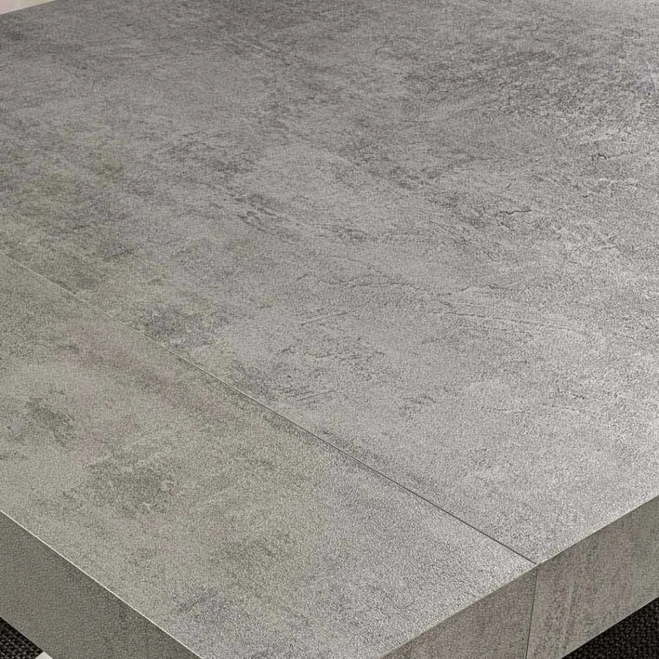 Masă extensibilă modernă Până la 260/280 cm în lemn și metal - Teramo Viadurini