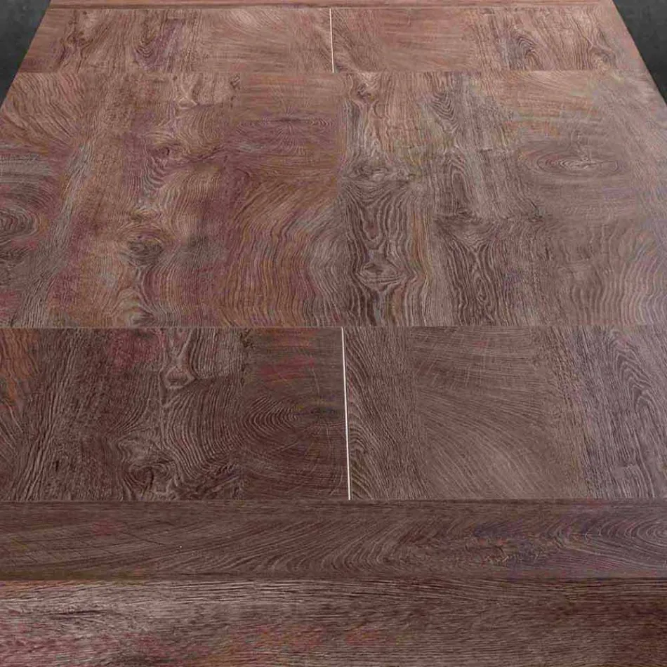 Masă extensibilă modernă Până la 260/280 cm în lemn și metal - Teramo Viadurini