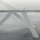 Masa moderna extensibila pana la 278 cm din ceramica Made in Italy - Settimmio Viadurini