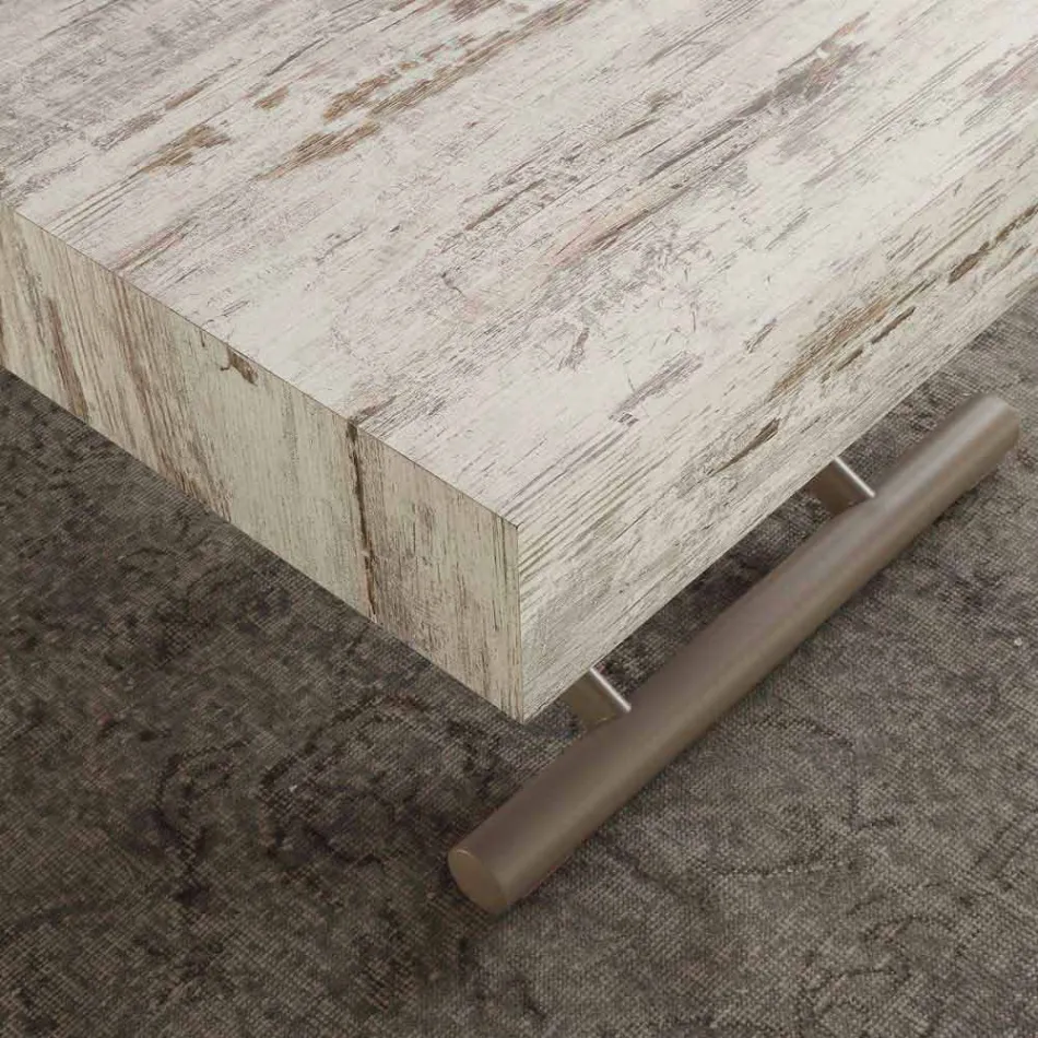 Masă extensibilă sau măsuță de cafea cu blat din melamină Palau Viadurini