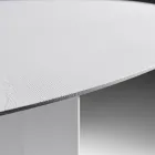 Masă ovală din placaj furniruit de frasin - Capricorn Viadurini