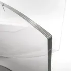 Masă ovală din plexiglas transparent fabricată în Italia - Gabriela Viadurini