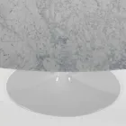 Masă ovală modernă din marmură de Carrara sau Marquinia neagră Made in Italy – Dolari Viadurini