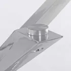 Masă de sufragerie Homemotion cu blat din sticlă temperată - Denda Viadurini