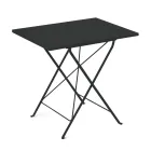 Masa de gradina pliabila din otel galvanizat Made in Italy - Akila Viadurini