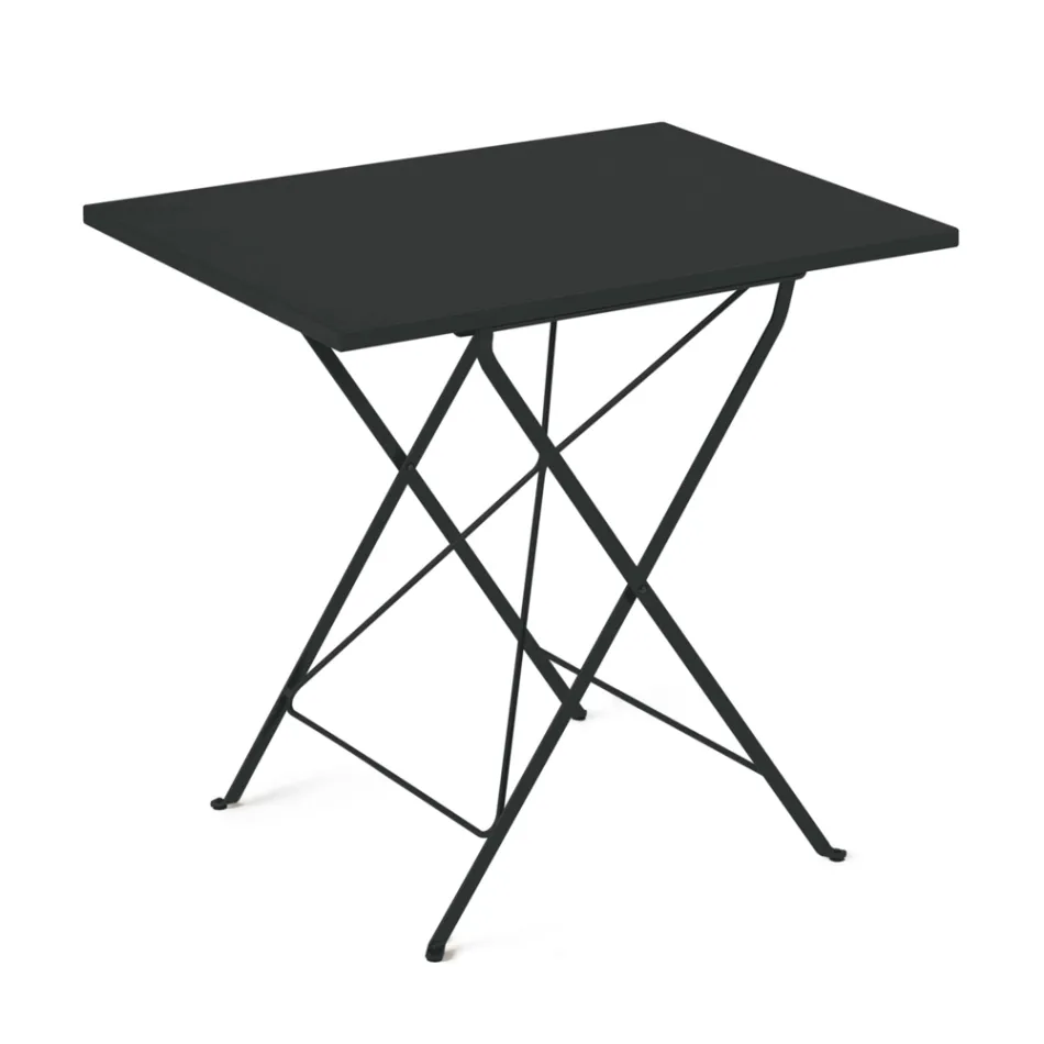 Masa de gradina pliabila din otel galvanizat Made in Italy - Akila Viadurini