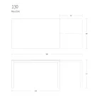 Masa de Sufragerie Extensibila 190 cm Metal si Lemn Made in Italy - Euclidian Viadurini