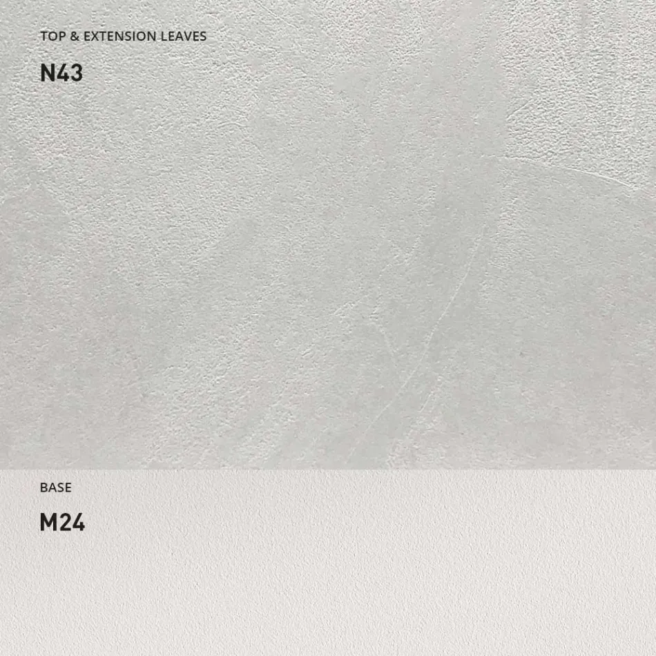 Masa de Sufragerie Extensibila 190 cm Metal si Lemn Made in Italy - Euclidian Viadurini