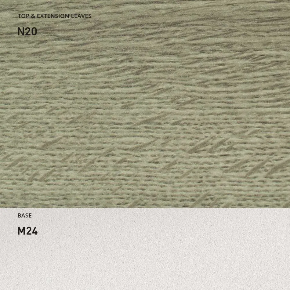 Masa de Sufragerie Extensibila 190 cm Metal si Lemn Made in Italy - Euclidian Viadurini