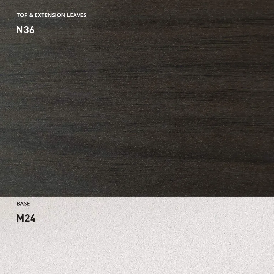 Masa de Sufragerie Extensibila 190 cm Metal si Lemn Made in Italy - Euclidian Viadurini